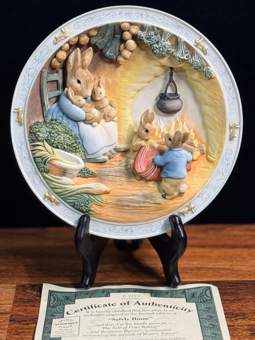 1994 THE BRADFORD EXCHANGE “Safely Home” Plate #A3117